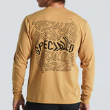 T-Shirt maniche lunghe Specialized Warped - Oro - B