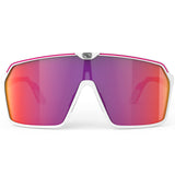 Occhiali Rudy Spinshield - White Pink Fluo Multilaser Red - A