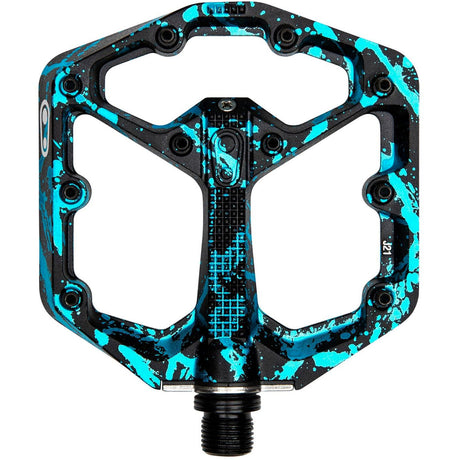 Pedali Crank Brothers Stamp 7 Splatter Small - Nero blu - N