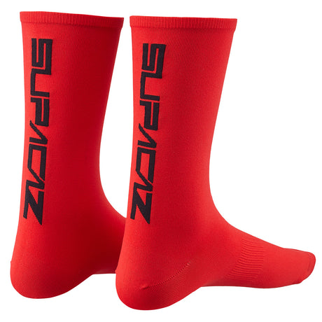 Calze Supacaz SupaSox Straight Up SL - Rosso nero
