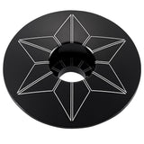 Tappo serie sterzo Supacaz Star Capz Anodized - Nero