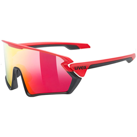 Occhiali Uvex Sportstyle 231 - Nero rosso Mirror red