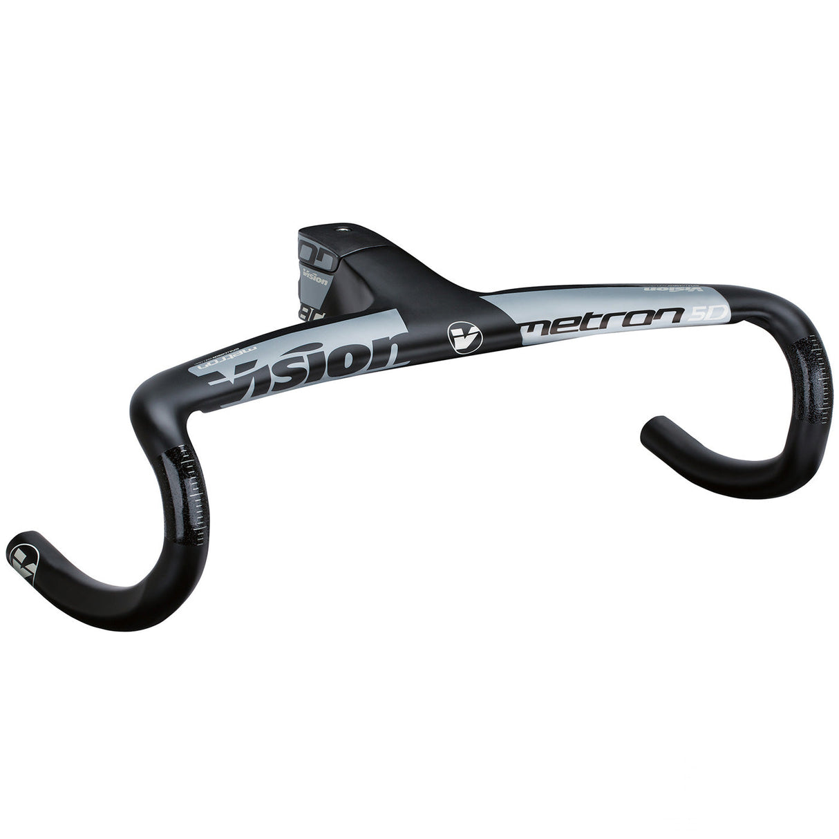 Manubrio integrato Vision Metron 5D ACR 400 mm - Nero grigio - O